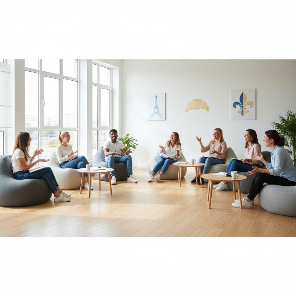 French language classroom at Vituge